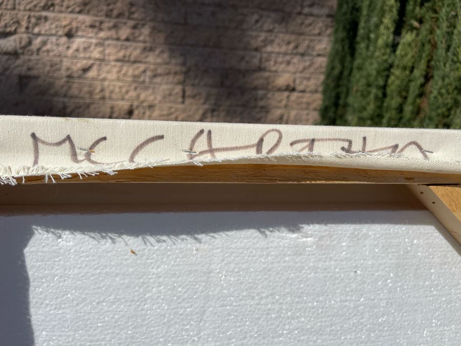 Large Patrick McCarthy Original Signed Silk Screen Mixed Media Artwork On Canvas Of Marilyn Monroe Pop Culture Art (Signed On Back L.A. 2000) 42.5 X 55 [Photo 16]