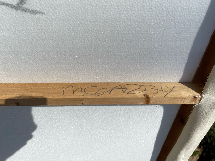 Large Patrick McCarthy Original Signed Silk Screen Mixed Media Artwork On Canvas Titled 'Film Noir' Pop Culture Art (Signed On Back L.A. 2000) 54.5 X 42.5 [Photo 15]