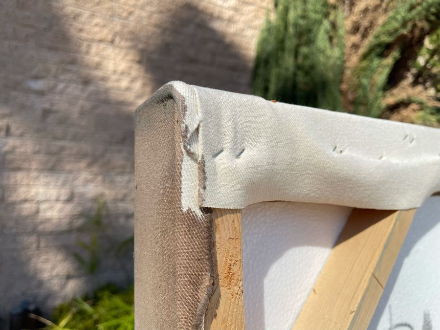 Large Patrick McCarthy Original Signed Silk Screen Mixed Media Artwork On Canvas Titled 'Film Noir' Pop Culture Art (Signed On Back L.A. 2000) 54.5 X 42.5 [Photo 16]