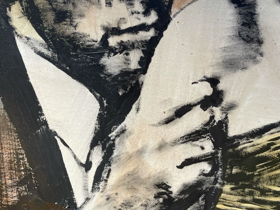 Large Patrick McCarthy Original Signed Silk Screen Mixed Media Artwork On Canvas Titled 'Film Noir' Pop Culture Art (Signed On Back L.A. 2000) 54.5 X 42.5 [Photo 10]