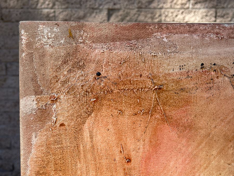 Large Patrick McCarthy Original Signed Silk Screen Mixed Media Artwork On Canvas Titled 'Film Noir' Pop Culture Art (Signed On Back L.A. 2000) 54.5 X 42.5 [Photo 11]