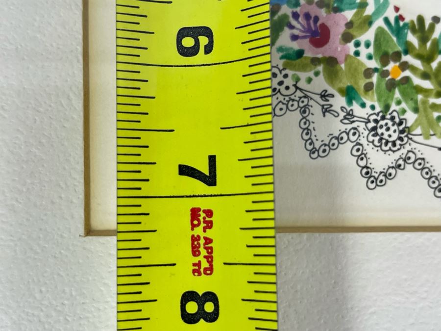 Framed Original Richardson 1975 Cupid Artwork 7.25 X 7.25 [Photo 9]