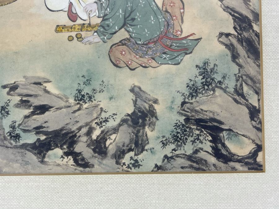 Signed Antique Chinese Watercolor Of Children At Play By Oiwan (T’ung Chih, 1862-1874) Framed 11.75 X 10.75 [Photo 13]