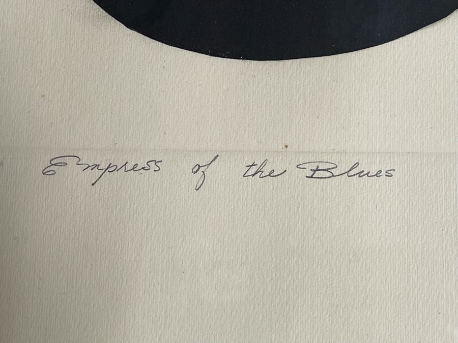 Susan Dysinger Color Etching And Aquatint Print Titled “Empress Of The Blues” Hand Signed Limited Edition 1977 Framed 11.5 X 24 [Photo 10]