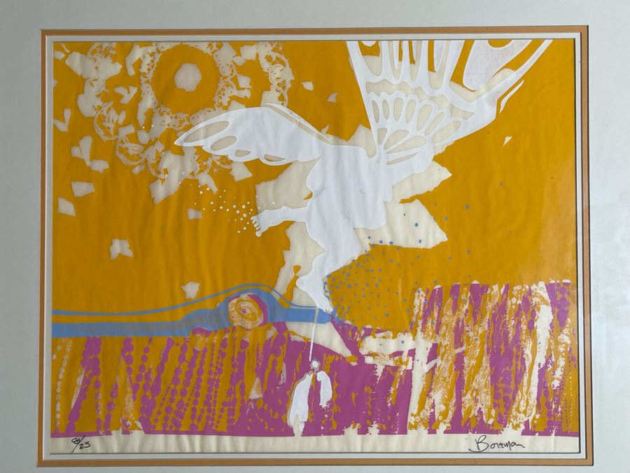 Bob Boreman Hand Signed Limited Edition Print Framed 8 Of 25 23 X 18 [Photo 4]