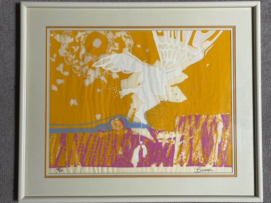 Bob Boreman Hand Signed Limited Edition Print Framed 8 Of 25 23 X 18 [Photo 2]