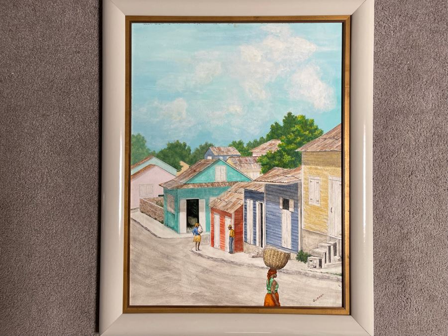 Framed Original Painting Signed Gutman 18 X 24 [Photo 2]
