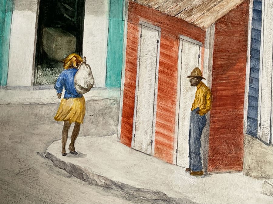 Framed Original Painting Signed Gutman 18 X 24 [Photo 6]