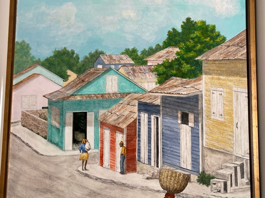 Framed Original Painting Signed Gutman 18 X 24 [Photo 7]