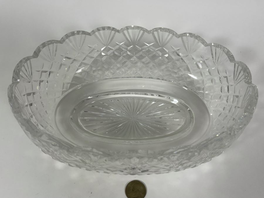 Waterford Crystal Oval Bowl 11 X 7.5 X 3.5 [Photo 3]