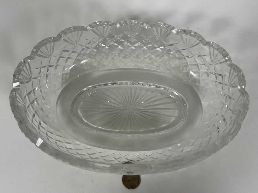 Waterford Crystal Oval Bowl 11 X 7.5 X 3.5