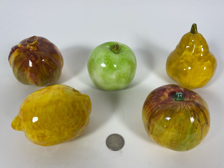 Collection Of Italian Ceramic Fruit Made In Italy By Bellini [Photo 3]