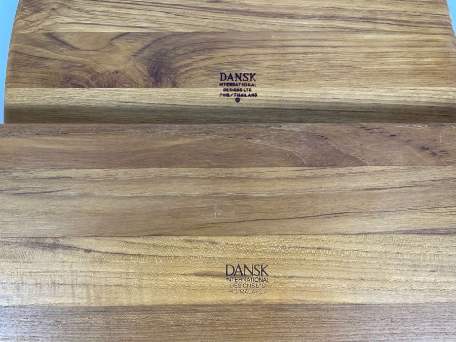 Pair Of Dansk Wooden Trays 17 X 8, 13.5 X 13.5 [Photo 7]