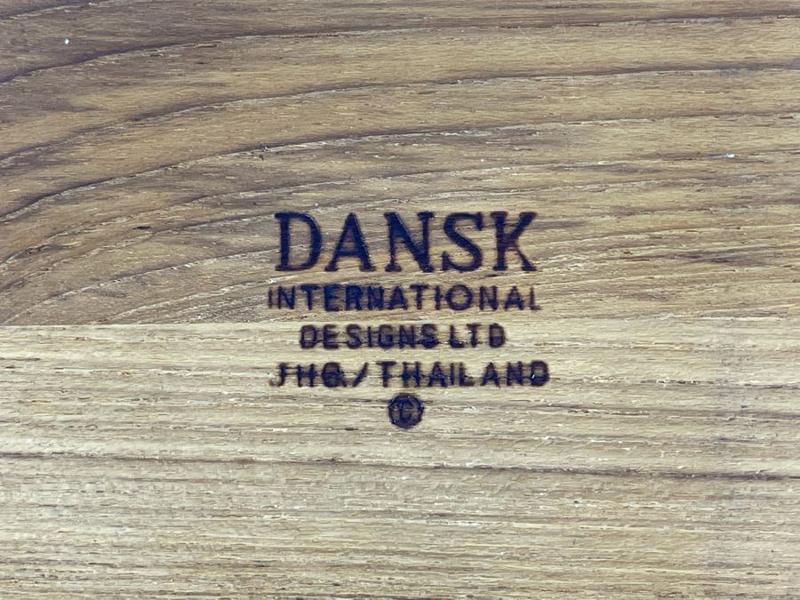 Pair Of Dansk Wooden Trays 17 X 8, 13.5 X 13.5 [Photo 8]