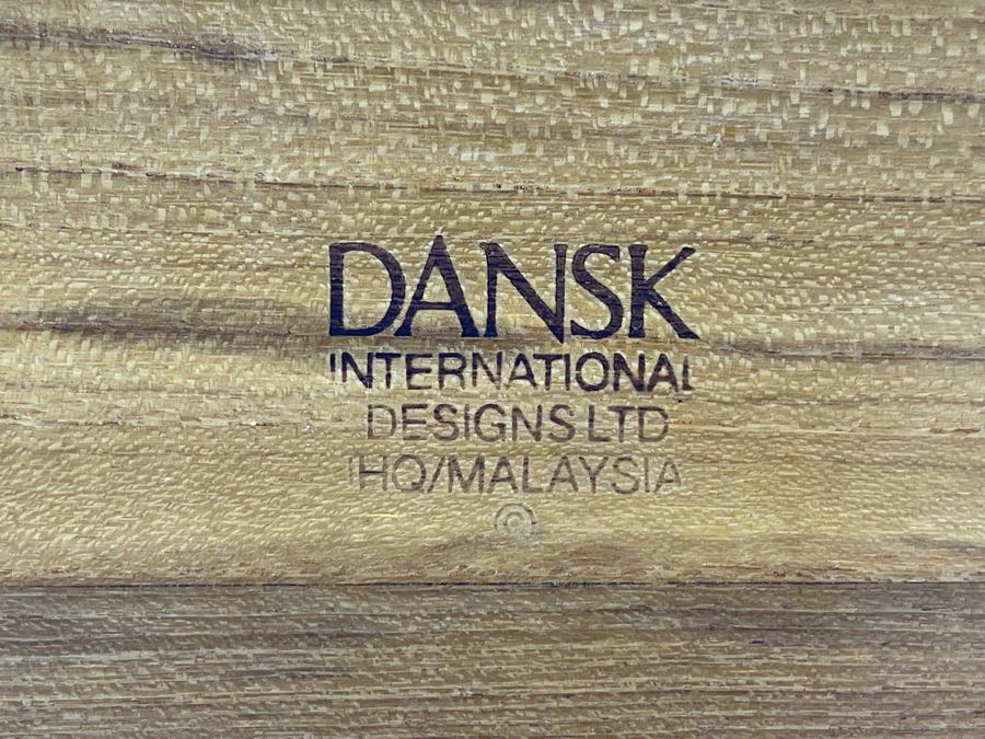 Pair Of Dansk Wooden Trays 17 X 8, 13.5 X 13.5 [Photo 9]