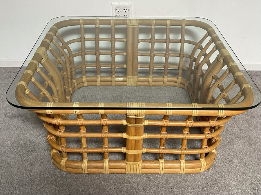 Brown Jordan Rattan Coffee Table 36W X 36D [Photo 5]