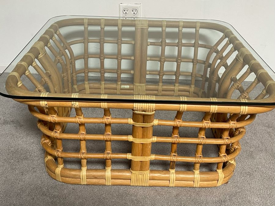Brown Jordan Rattan Coffee Table 36W X 36D [Photo 7]