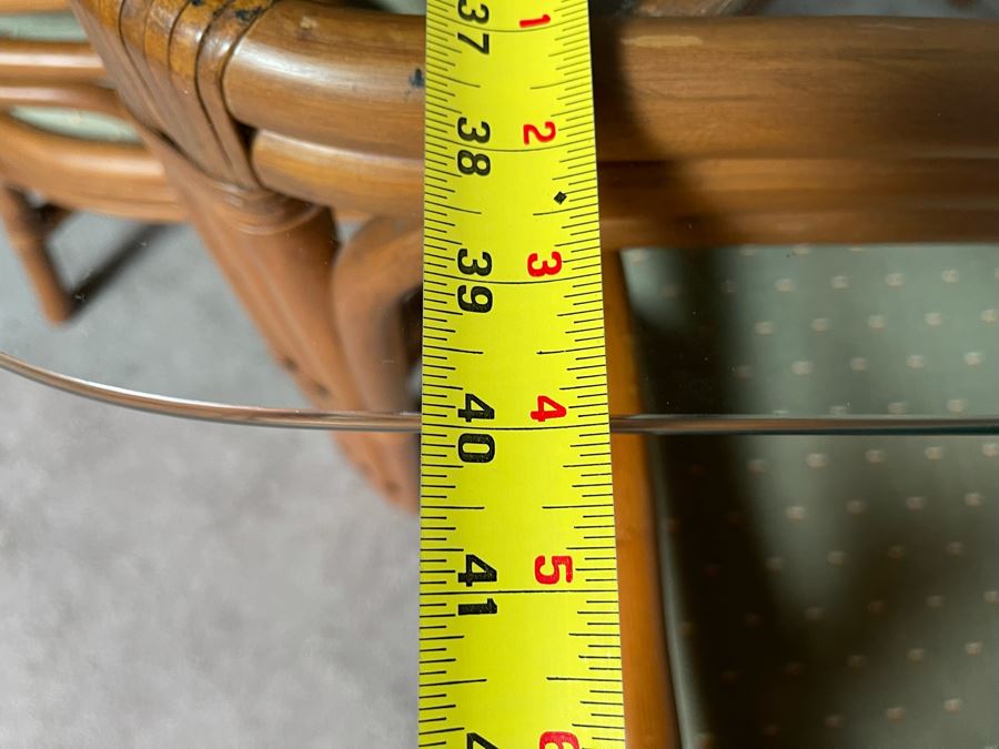 Brown Jordan Rattan Dining Set With Table And Four Chairs 40W X 40D X 29H  [Photo 18]