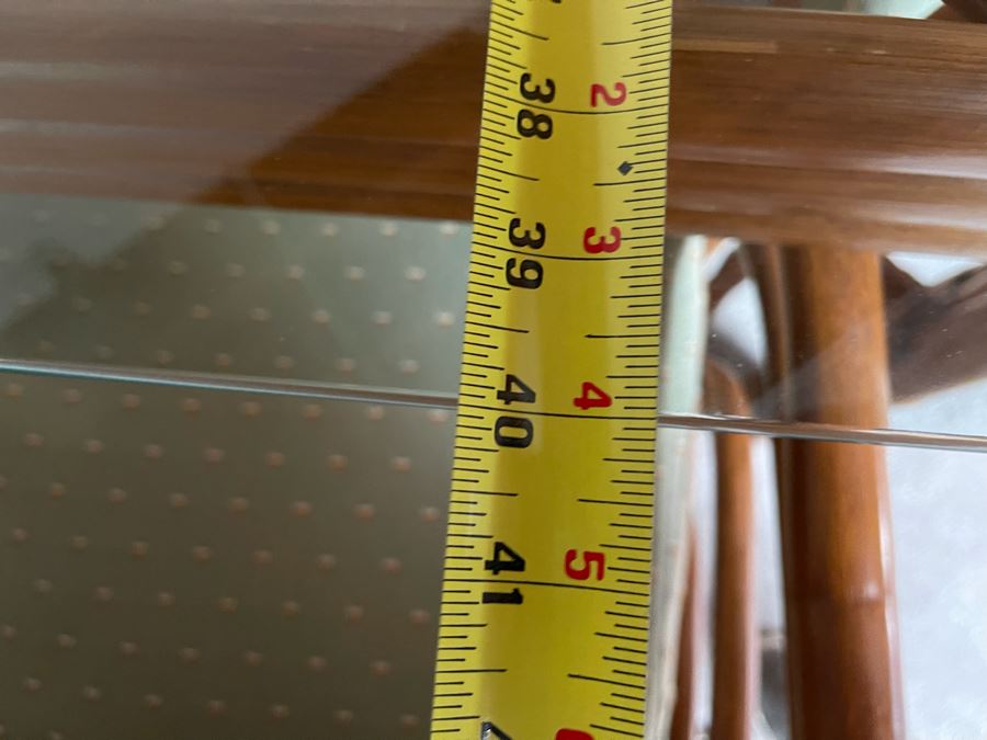 Brown Jordan Rattan Dining Set With Table And Four Chairs 40W X 40D X 29H  [Photo 17]