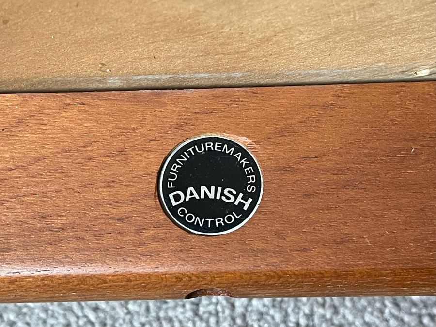 Mid-Century Modern Danish Teak Stool By Hugo Frandsen HF Spottrup 20W X 16H [Photo 12]