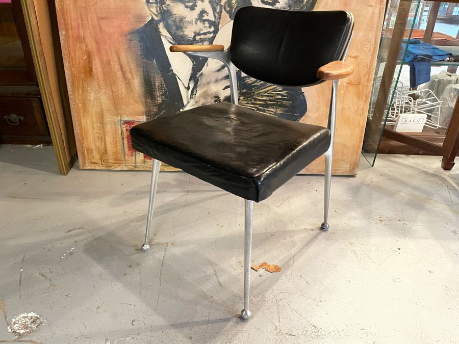 Mid-Century Modern Lion Brand Commercial Grade Armchair From The Music Center Of Los Angeles County