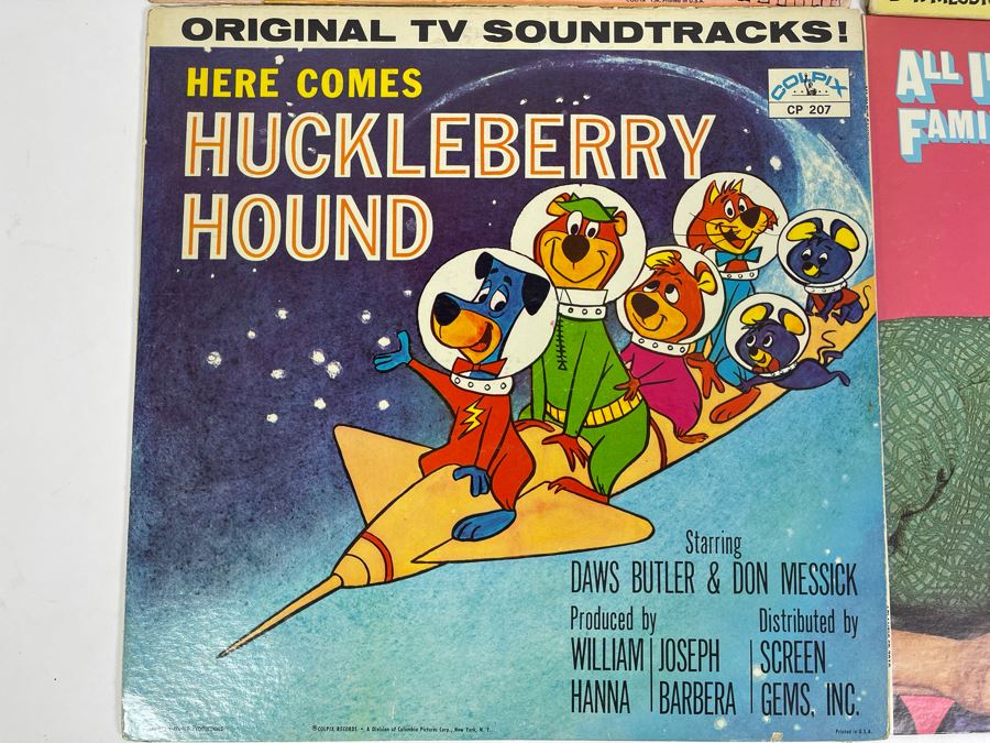 Vintage Vinyl Records: Hanna-Barbera Huckleberry Hound, Quick Draw McGraw, All In The Family [Photo 5]