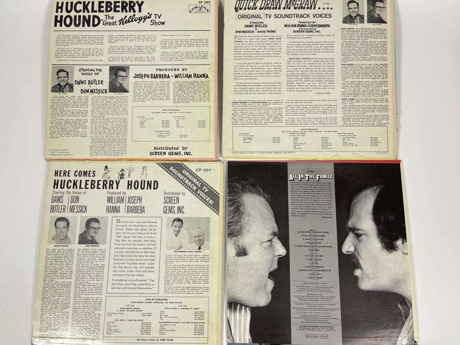 Vintage Vinyl Records: Hanna-Barbera Huckleberry Hound, Quick Draw McGraw, All In The Family [Photo 8]