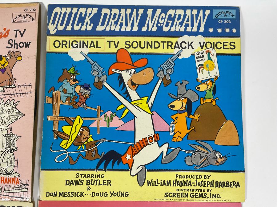 Vintage Vinyl Records: Hanna-Barbera Huckleberry Hound, Quick Draw McGraw, All In The Family [Photo 4]