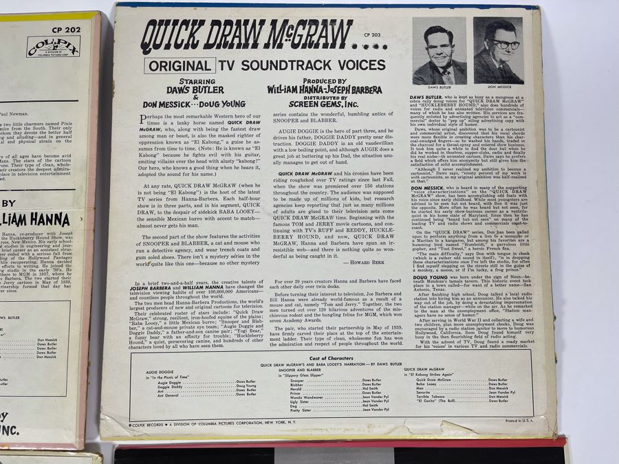Vintage Vinyl Records: Hanna-Barbera Huckleberry Hound, Quick Draw McGraw, All In The Family [Photo 12]