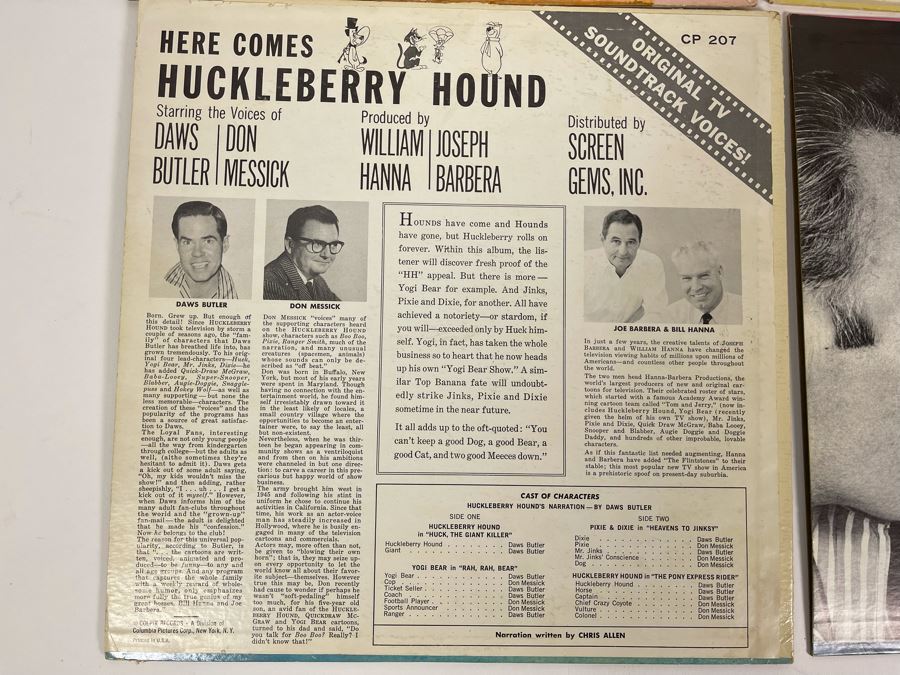Vintage Vinyl Records: Hanna-Barbera Huckleberry Hound, Quick Draw McGraw, All In The Family [Photo 10]