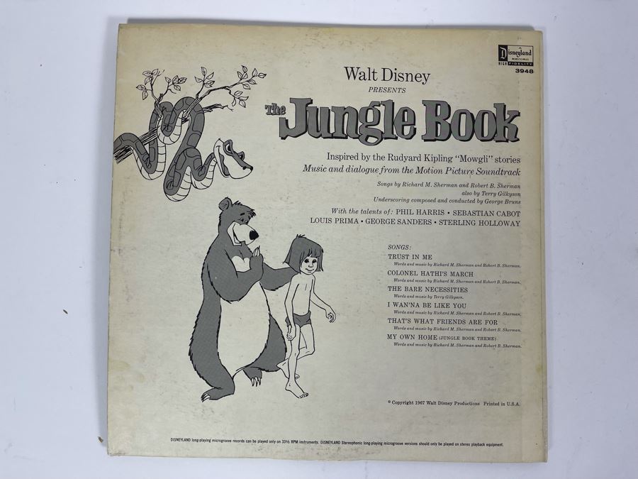 Walt Disney's The Jungle Book Record And Book And Walt Disney's Story Of Dumbo Record And Book [Photo 21]