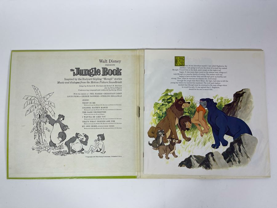 Walt Disney's The Jungle Book Record And Book And Walt Disney's Story Of Dumbo Record And Book [Photo 15]