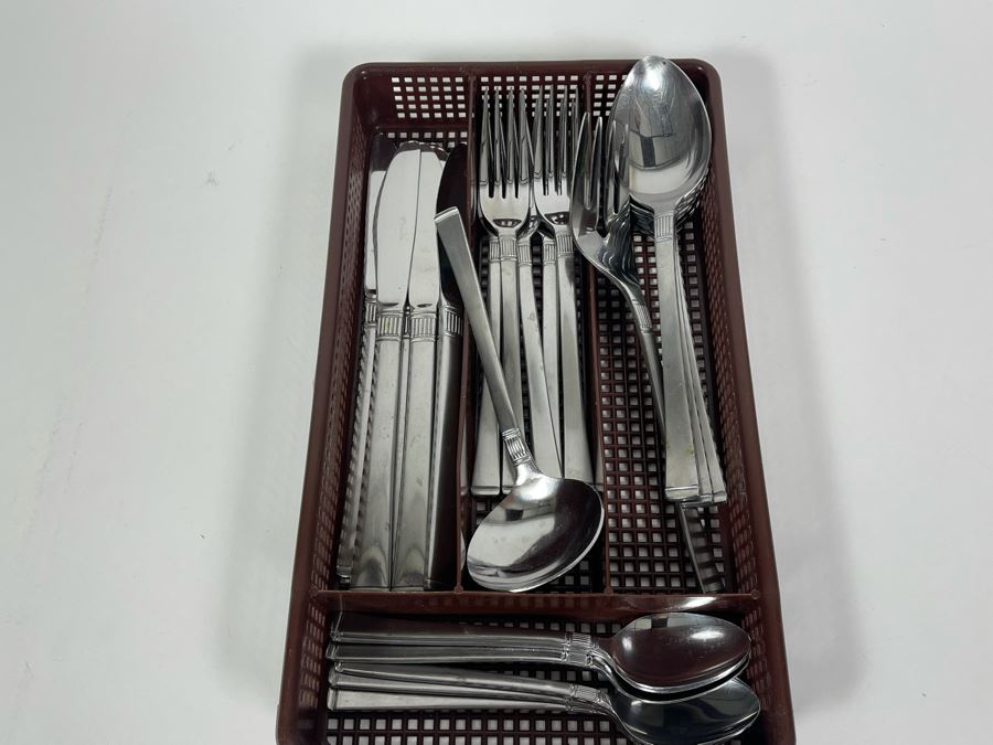 Stainless Steel Flatware Set Doric Made In Japan [Photo 2]