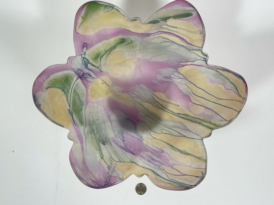 Art Glass Centerpiece Bowl 14W X 6.5H [Photo 6]