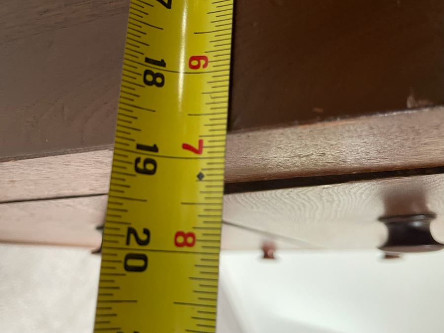 Vintage Wooden 5-Drawer Chest Of Drawers Dresser 41W X 19D X 43H [Photo 11]