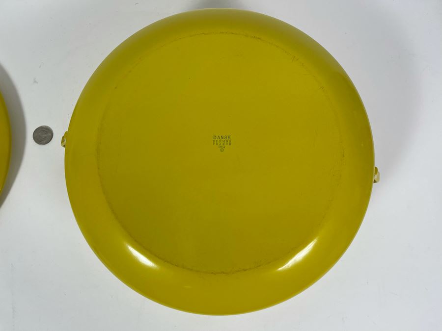 Dansk Design Enamel Handled Pot Dutch Oven With Lid Yellow France 15W X 6.5H [Photo 7]