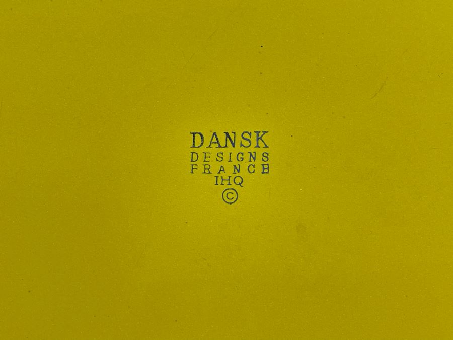 Dansk Design Enamel Handled Pot Dutch Oven With Lid Yellow France 15W X 6.5H [Photo 8]