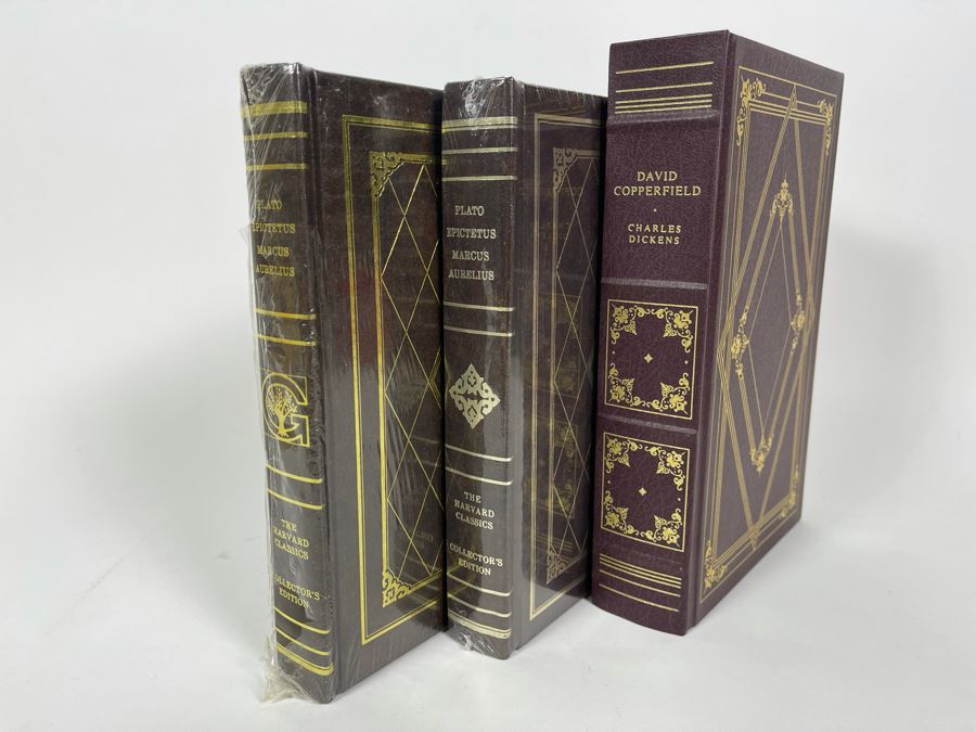 Pair Of Sealed The Harvard Classics Collector's Edition Books Plato Epictetus Marcus Aurelius And Charles Dickens David Copperfield The Franklin Library Book