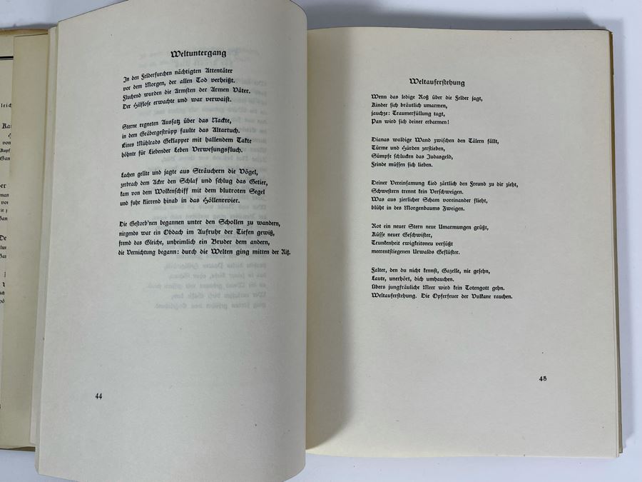 Max Herrmann German Poems Book Einsame Stimme Ein Buch Gedichte Published By Martin Wasservogel Verlag Berlin [Photo 9]