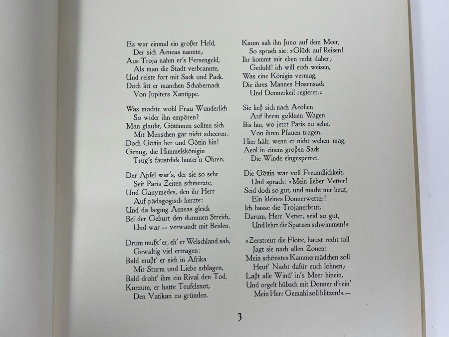 Vergils Aeneis German Book With Illustrations By Heinrich Kley (The Man Who Inspired Disney) [Photo 10]