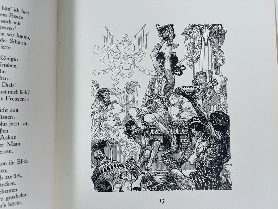 Vergils Aeneis German Book With Illustrations By Heinrich Kley (The Man Who Inspired Disney) [Photo 15]