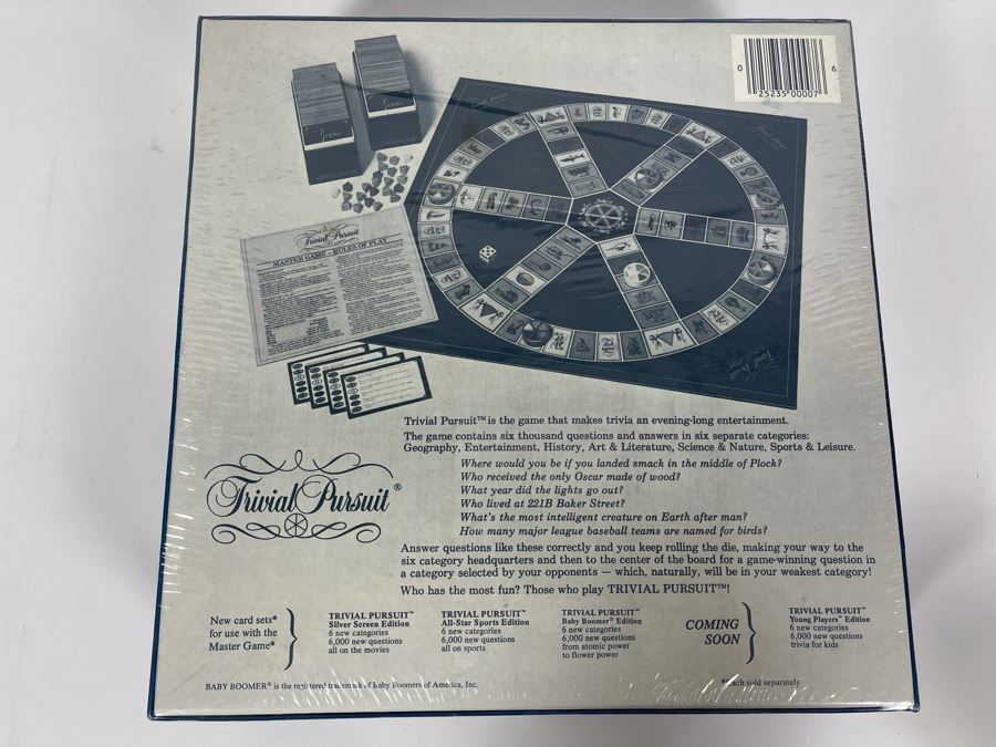 Sealed Trivial Pursuit Mastergame Genus Edition 1981 [Photo 5]