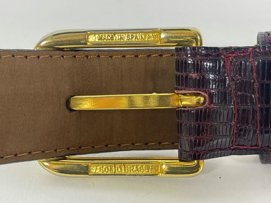 Lladro Tejus Lizard Belt Size 40 [Photo 8]