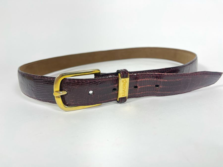 Lladro Tejus Lizard Belt Size 40 [Photo 3]