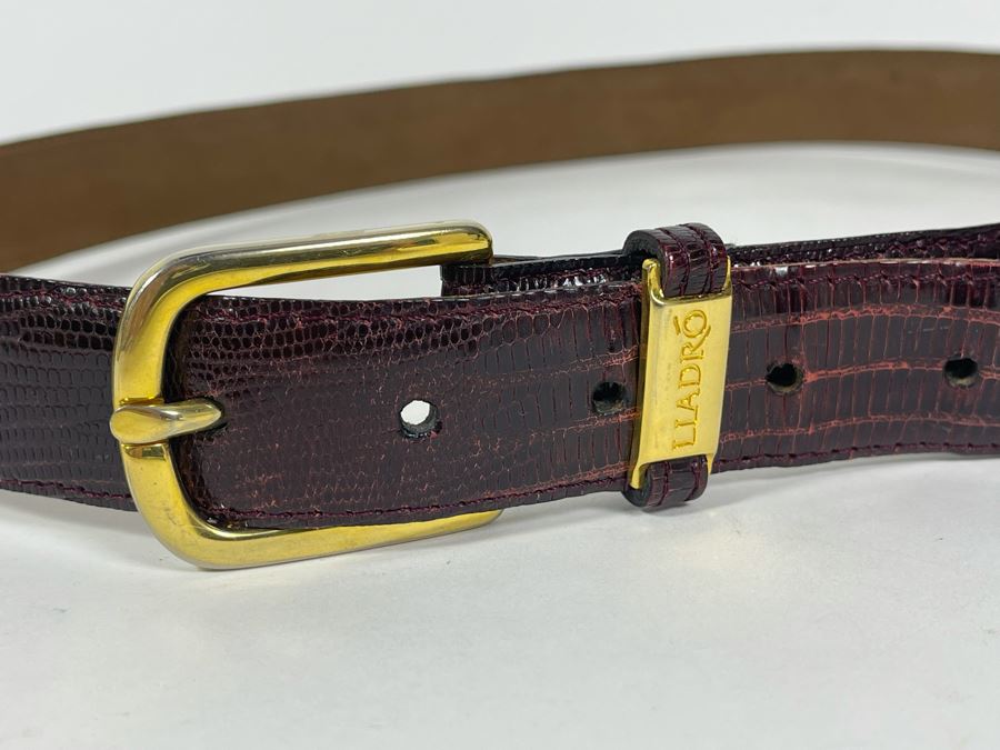 Lladro Tejus Lizard Belt Size 40 [Photo 4]