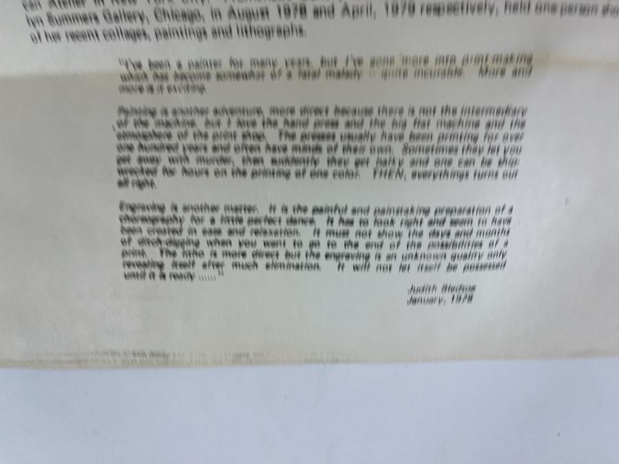 Judith Bledsoe Hand Signed Limited Edition Framed Print Titled Whales 10.5 X 15 [Photo 19]