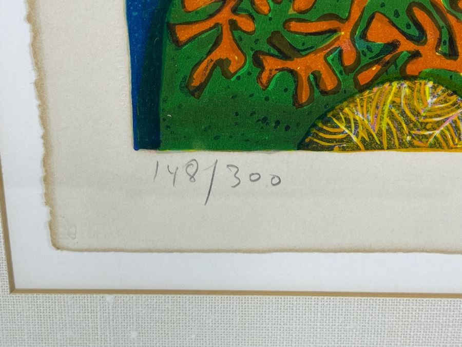 Judith Bledsoe Hand Signed Limited Edition Framed Print Titled Whales 10.5 X 15 [Photo 8]