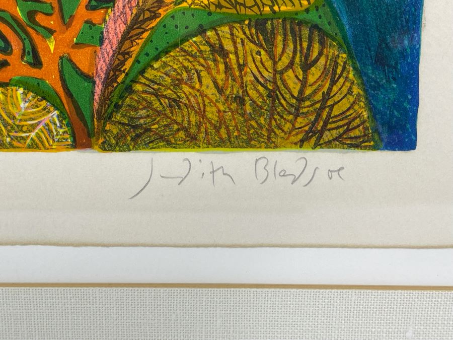 Judith Bledsoe Hand Signed Limited Edition Framed Print Titled Whales 10.5 X 15 [Photo 7]