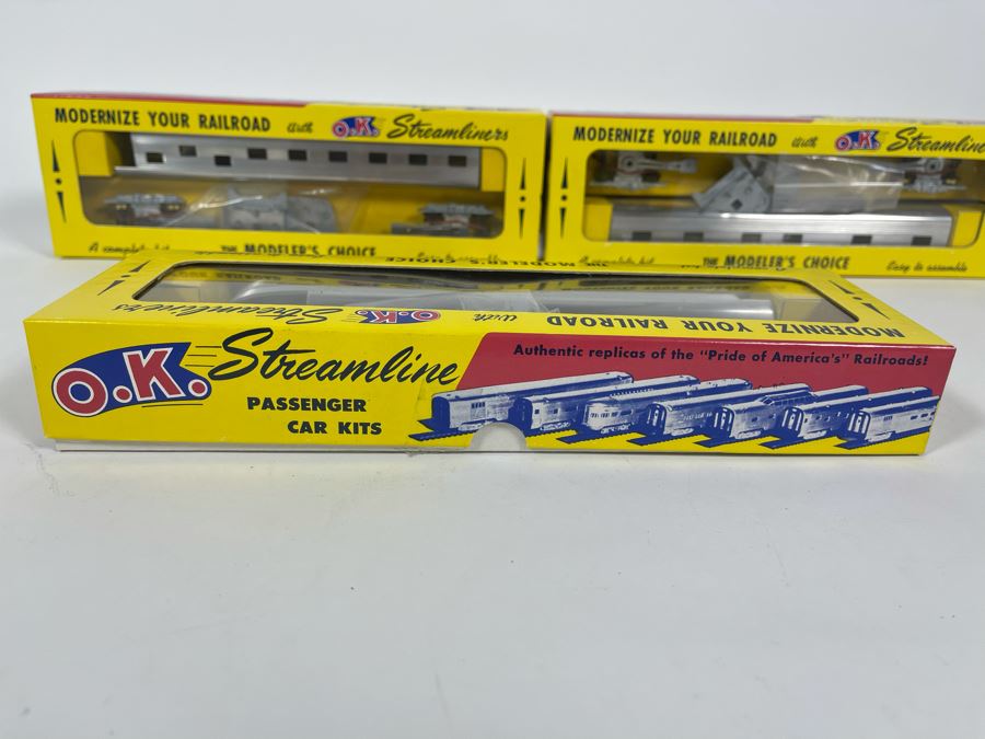 Three New Old Stock O.K. Streamliners Trains HO Astradome, Sleeper And Observation - Plus Assembled Coach Train See Photos (4 Total) [Photo 7]