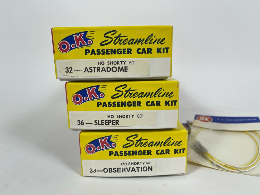 Three New Old Stock O.K. Streamliners Trains HO Astradome, Sleeper And Observation - Plus Assembled Coach Train See Photos (4 Total) [Photo 8]